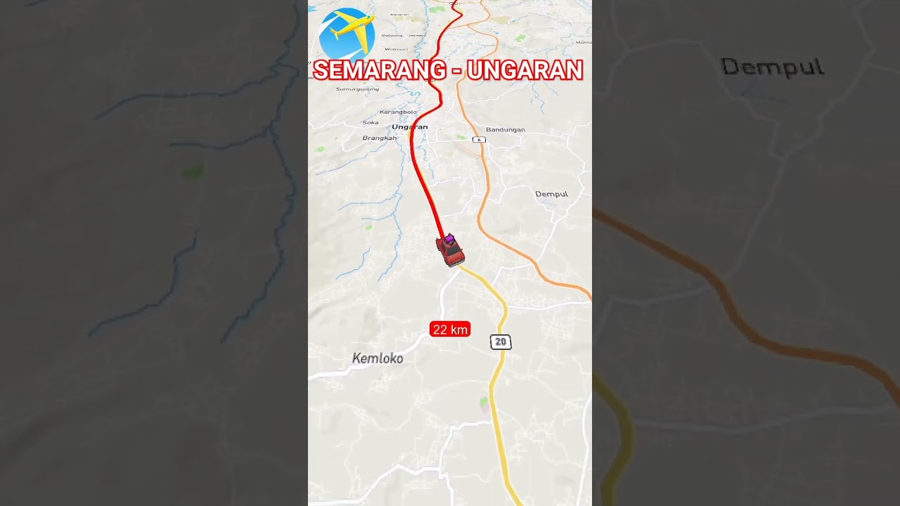 perjalanan semarang ke ungaran #jalanjalan #travel #traveling #jalan #map #tour #semarang #bandungan