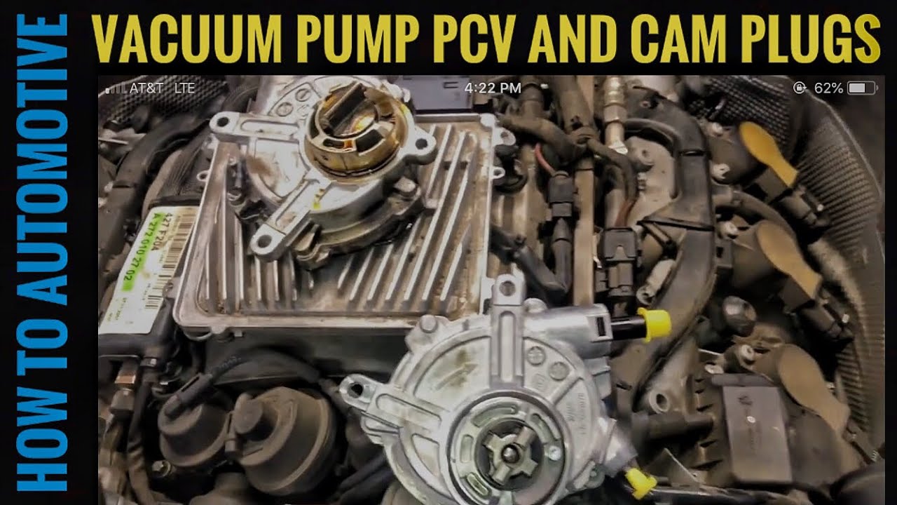 Oil Leaks Fix From The Vacuum Pump, Cam Plugs, And PCV Valve On A 2007-2014 Mercedes C300