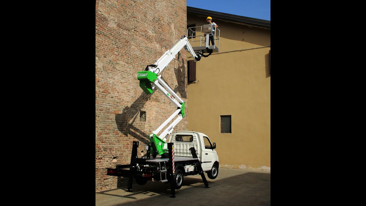 piattaforma aerea da 14 / 16 metri su Piaggio Porter