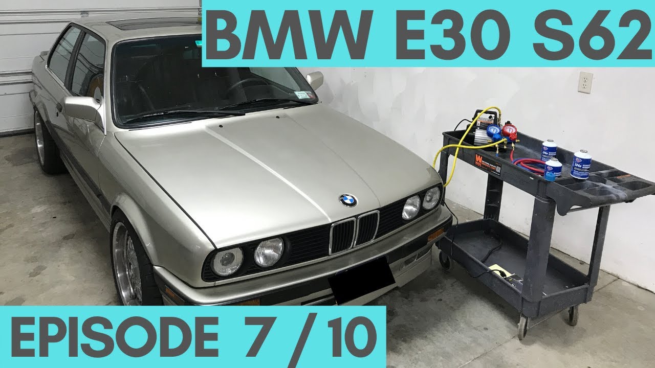 E30 ЗАМЕРЗАЕТ Холодный кондиционер!!! Замена осушителя, заправка R134a и диагностика дополнительн...