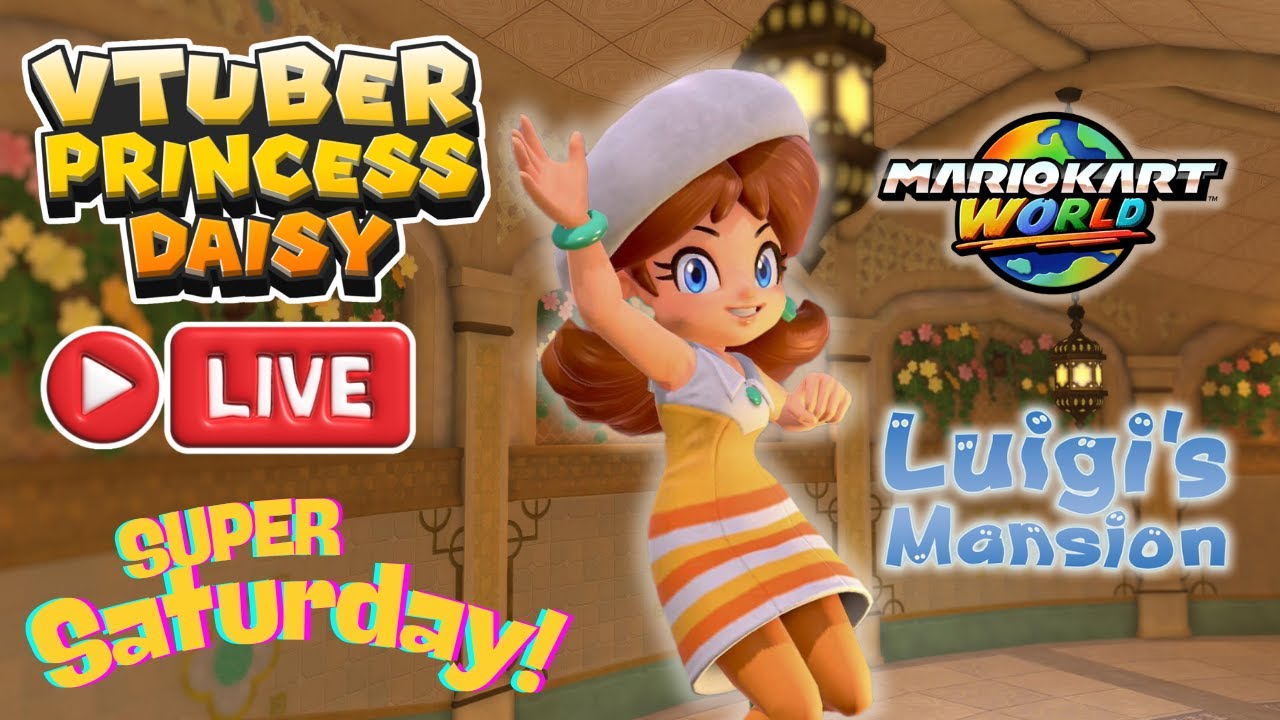 [ 🔴 LIVE ‼️] VTuber Princess Daisy: Mario Kart World & Luigi’s Mansion 🏁✨🕸️👻