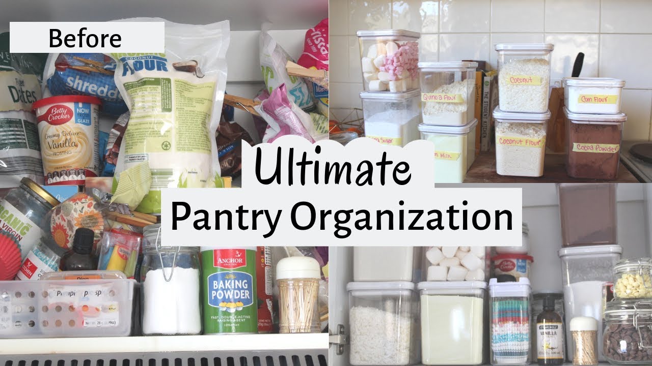 ORGANIZE WITH ME | BAKING PANTRY ORGANIZATION