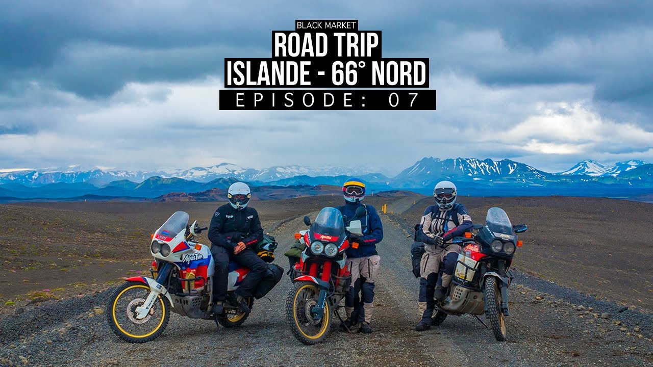 BLKMRKT - On répare la moto tombée dans la rivière !  - [ISLANDE 66° NORD EP07]