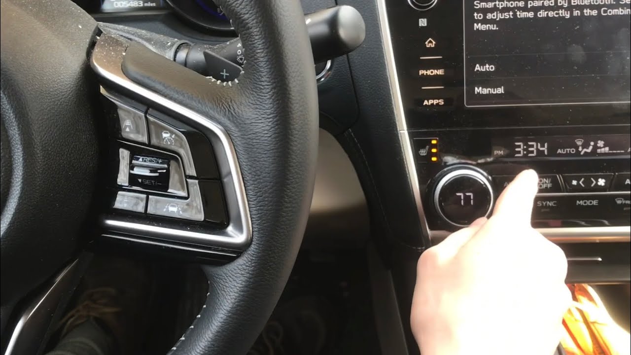 setting CLOCK 2019 subaru legacy or outback “ TRICKY” 2018, 2020