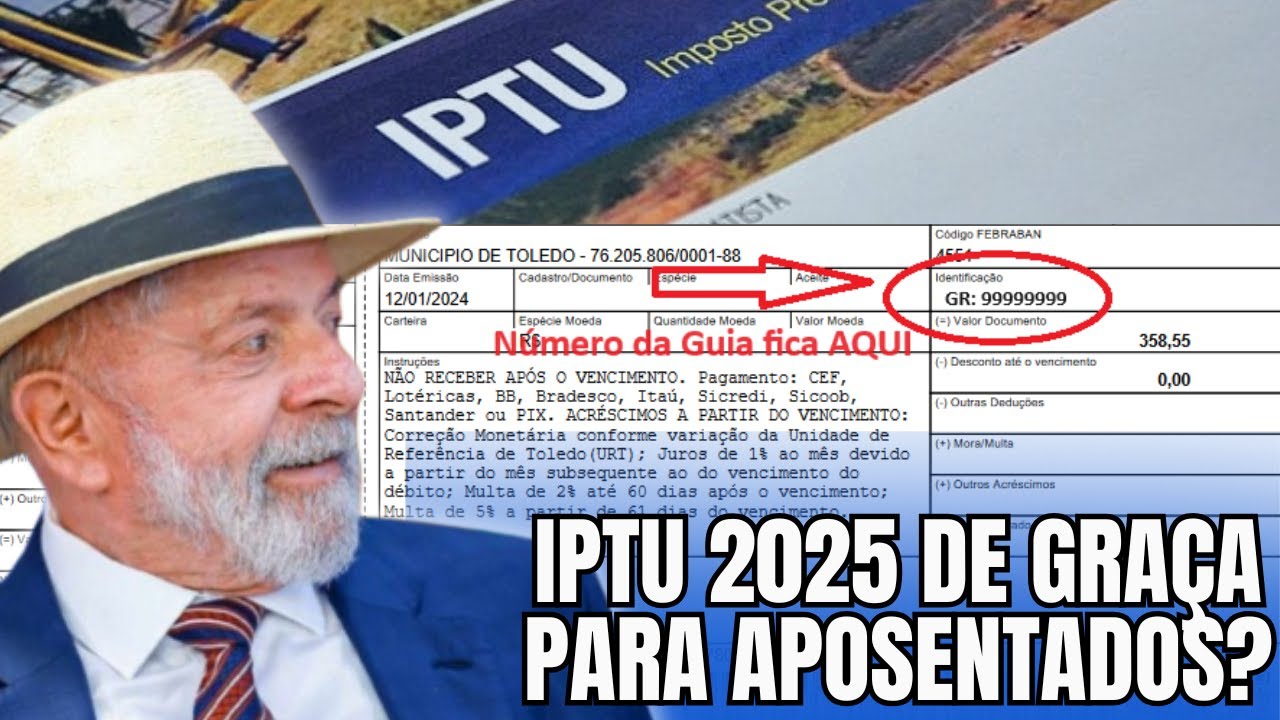 APOSENTADO TEM DIREITO A IPTU DE GRA&Ccedil;A EM 2025? SAIU LISTA DE QUEM PODE PEDIR ISEN&Ccedil;&Atilde;O DO IPTU