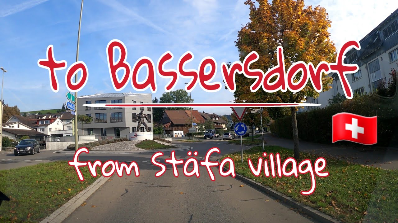 🚙Driving from Stäfa village_ Zurich to Bassersdorf village_ Zurich - Switzerland🇨🇭