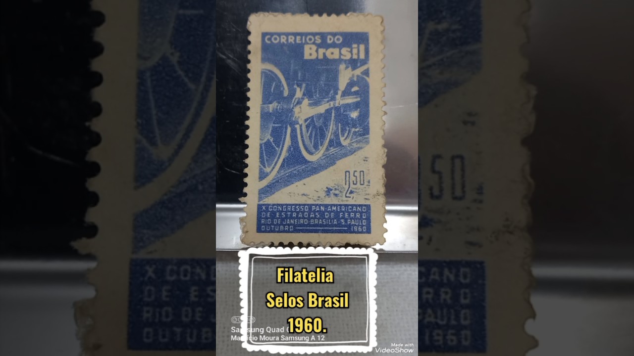 Filatelia, Selos Brasil, com selo de 1960.
