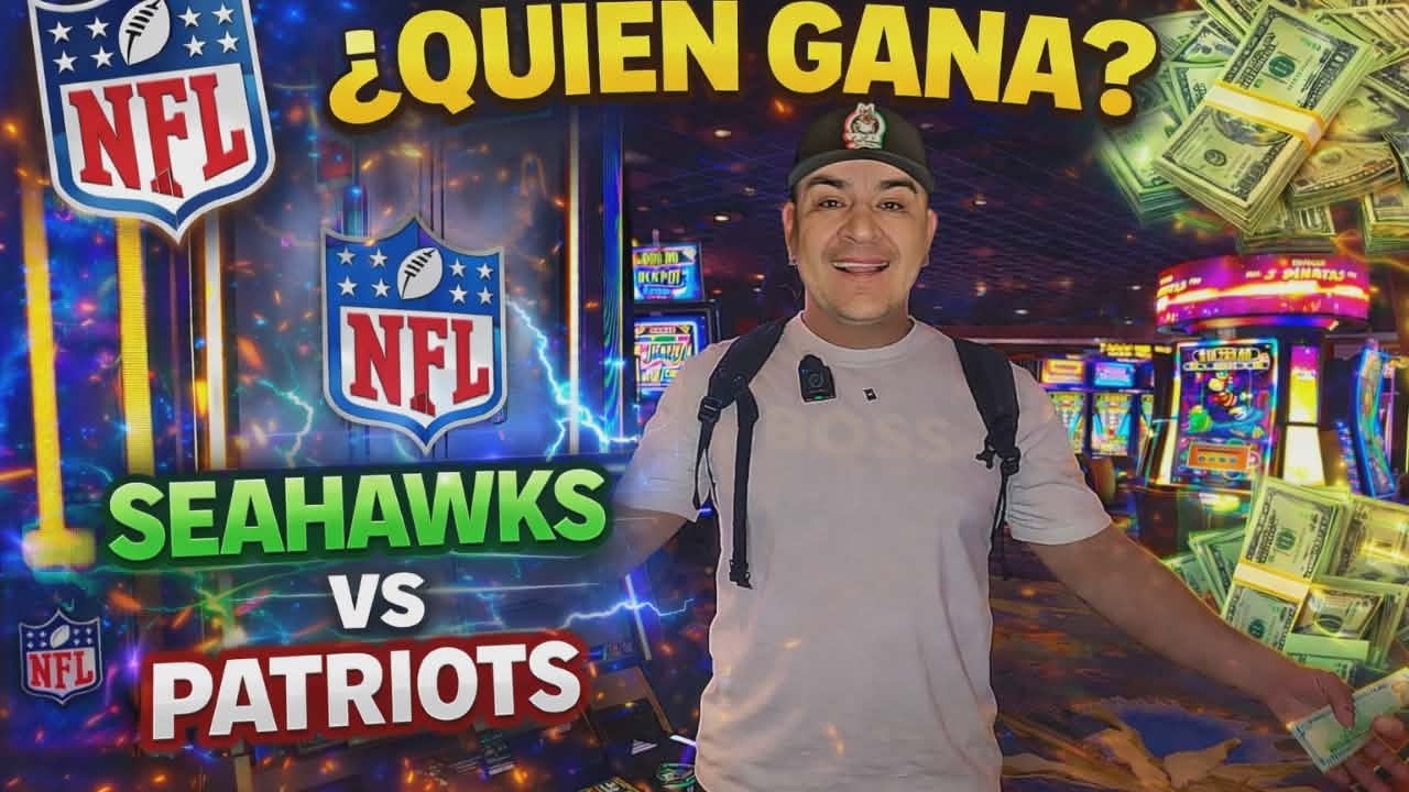 ¿Quién GANA el SUPER BOWL? Antes del GRAN JUEGO probé esta máquina en el casino