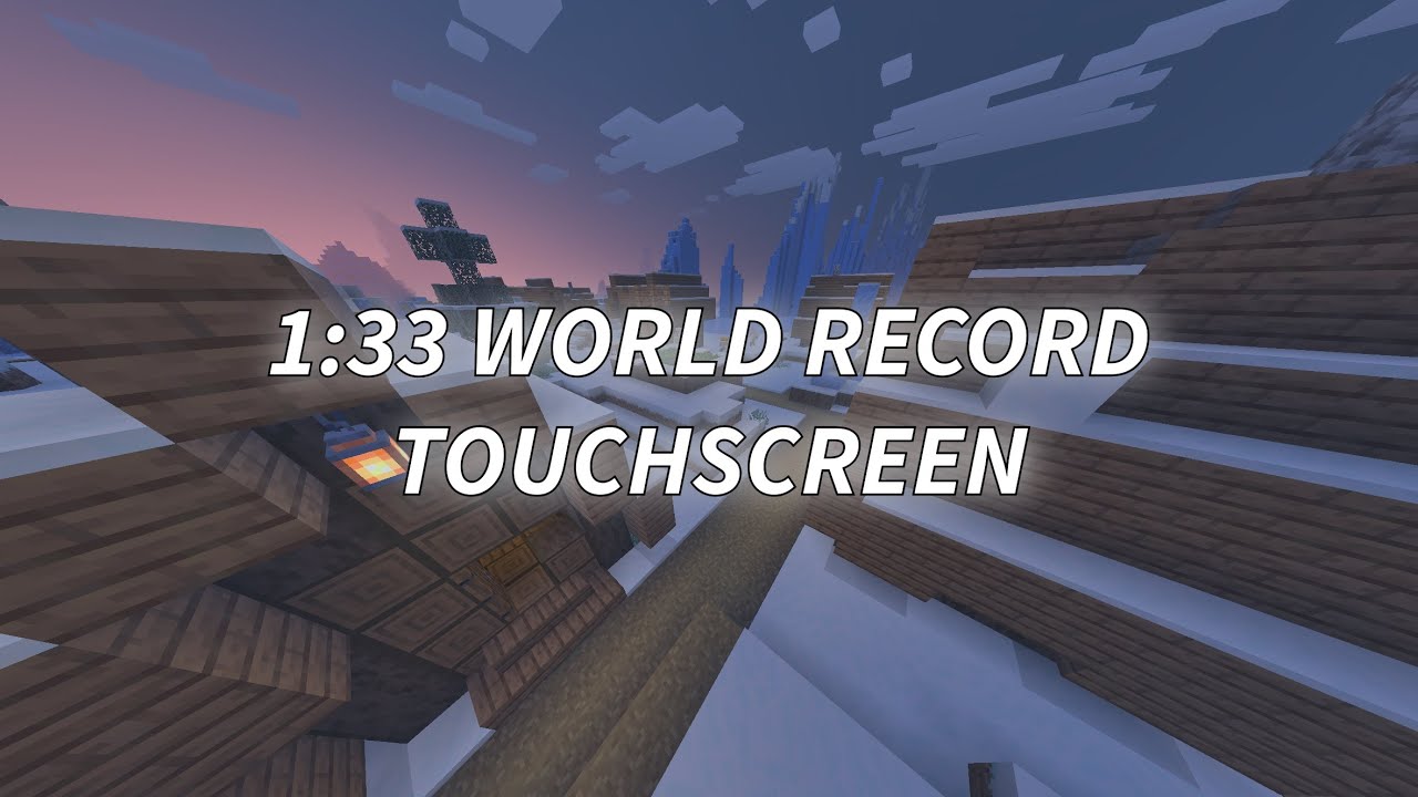 1:33 SSG TOUCHSCREEN WORLD RECORD