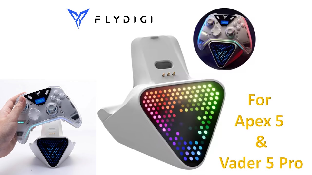 Flydigi's Doc 2 Pro for Apex 5 and Vader 5 pro, Charging Dock Unboxing & Software 🎮⚡🔌