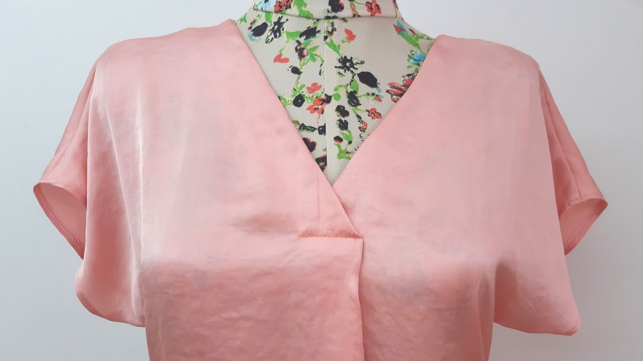 BLUSA CON PLIEGUE Y MANGA MURCIÉLAGO | Patrón y Costura