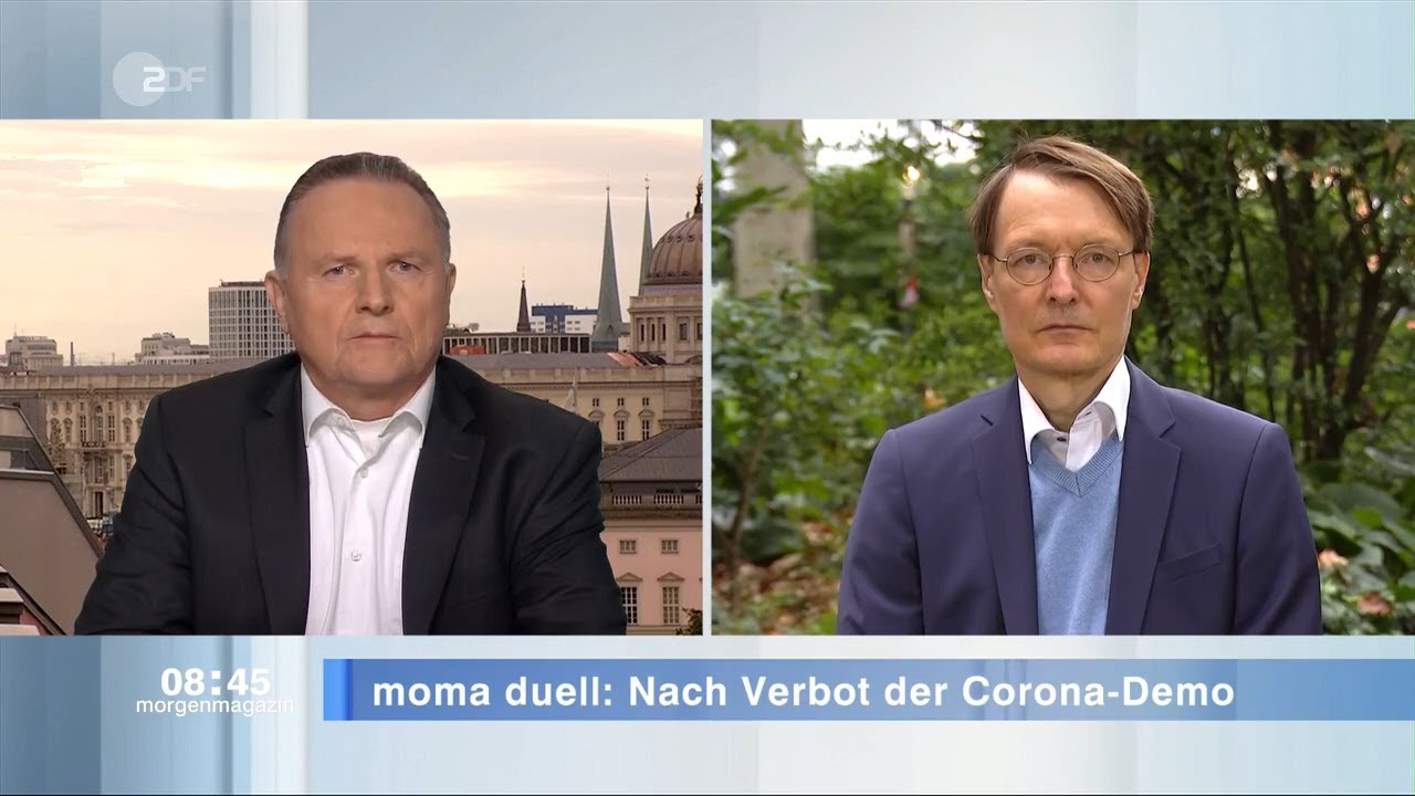 Duell: Verbot der Corona-Demo Querdenken 711 (28.08.2020 ZDF-Morgenmagazin)