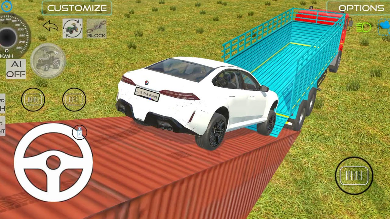 BMW M5 loading on truck in game #games 