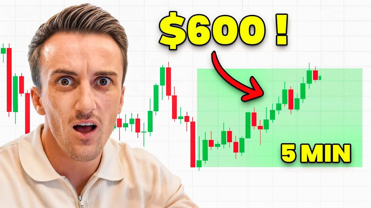 $600 in 5 Minutes Trading Gold Live (Zero Drawdown!)