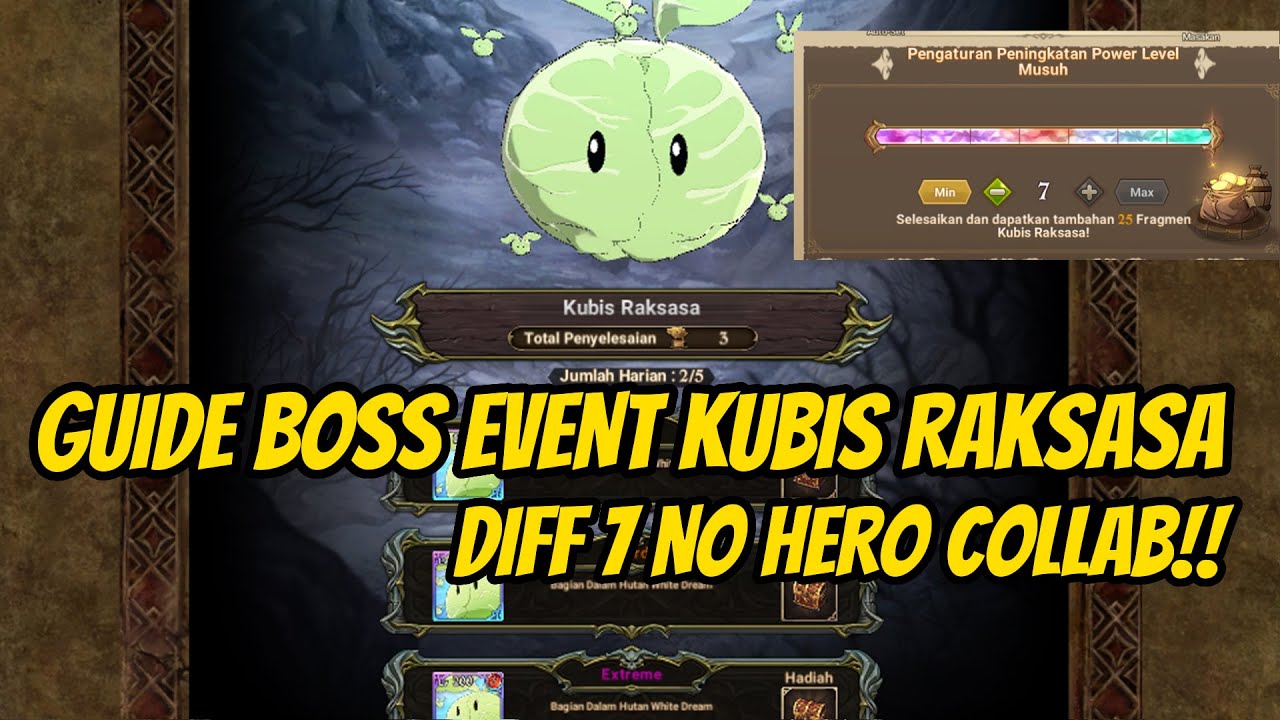 Guide Boss Event Kubis Diff 7 No Hero Collab Easy 4 Turn !! - 7DSXKonosuba