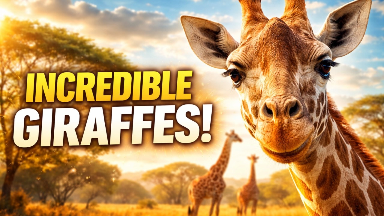 Interesting Facts about Giraffes for Kids 4K🦒 | All About GIRRAFFE 4K |