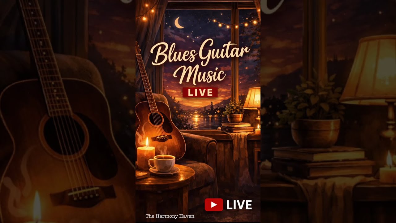 LIVE! Blues Guitar | Chill Guitar & Soulful Vibes: Stress Relief & Relaxing Blues Music