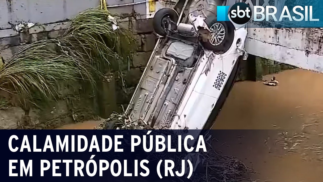 Petrópolis entra em estado de calamidade pública | SBT Brasil (16/02/22)