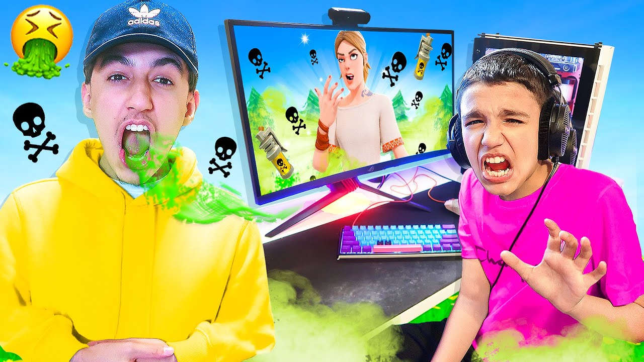 Bad Breath Prank On Little Brother While He Plays Fortnite! HE RAGED!
