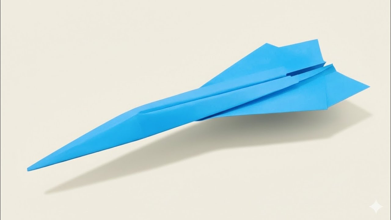 HOW TO MAKE A PAPER AIRPLANE TO WIN A 100+ FEET FORK-WING COMPETITION