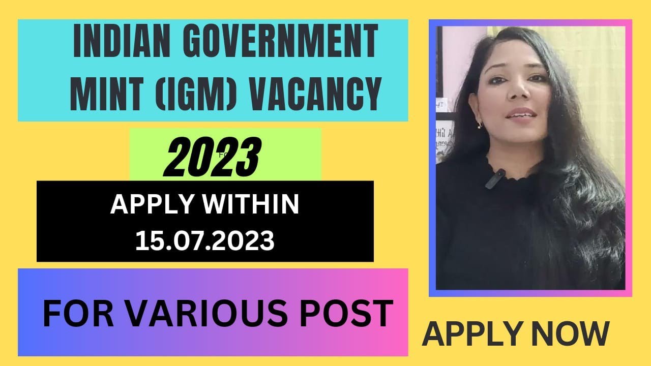 Indian Government Mint, Mumbai (IGM) Recruitment 2023 #ITIjobs #Diplomajob #Technicaljob #mumbai