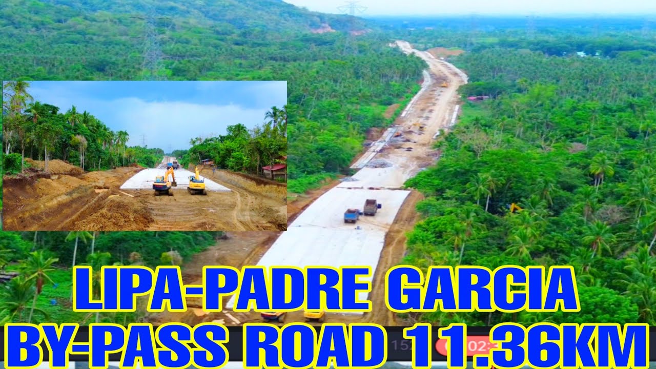 LIPA -PADRE GARCIA BY-PASS ROAD HALOS COMPLETO NA PAG LATAG NG CEMENTO WOW.LIPA GOVERNMENT CENTRE