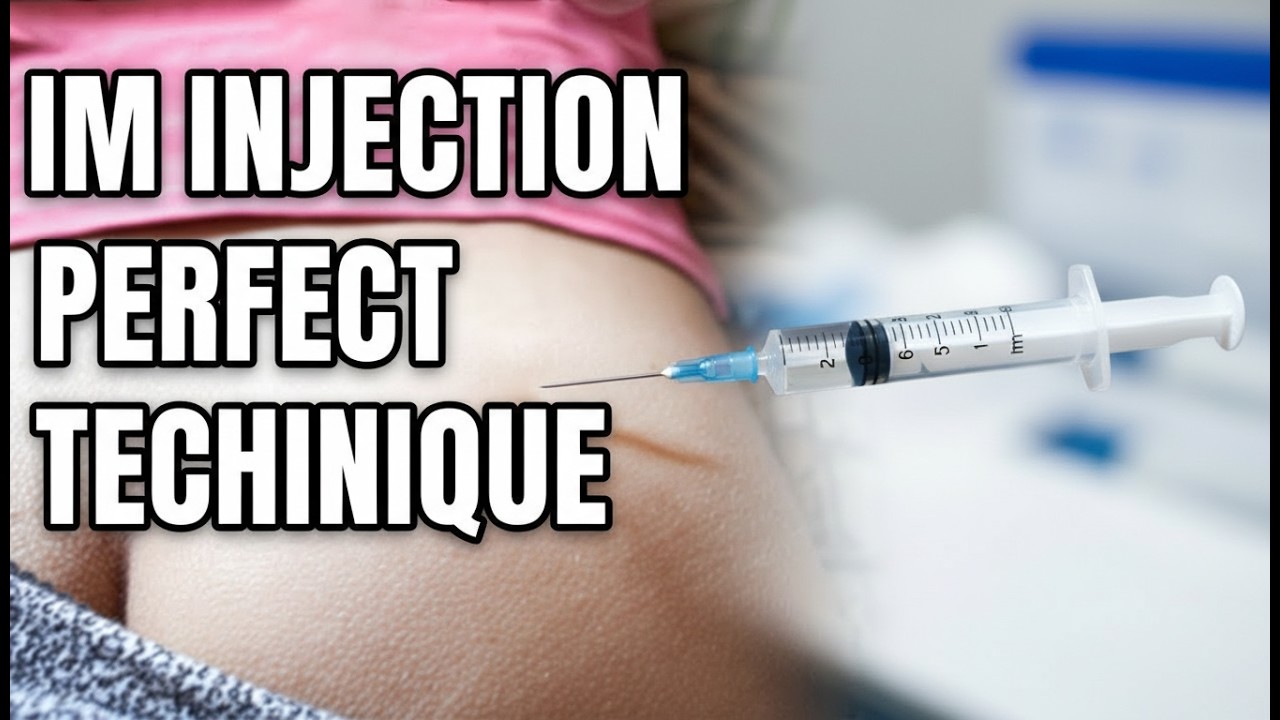IM Injection Technique Step by Step | How to Give Intramuscular Injection Safely  | The Pharmacist