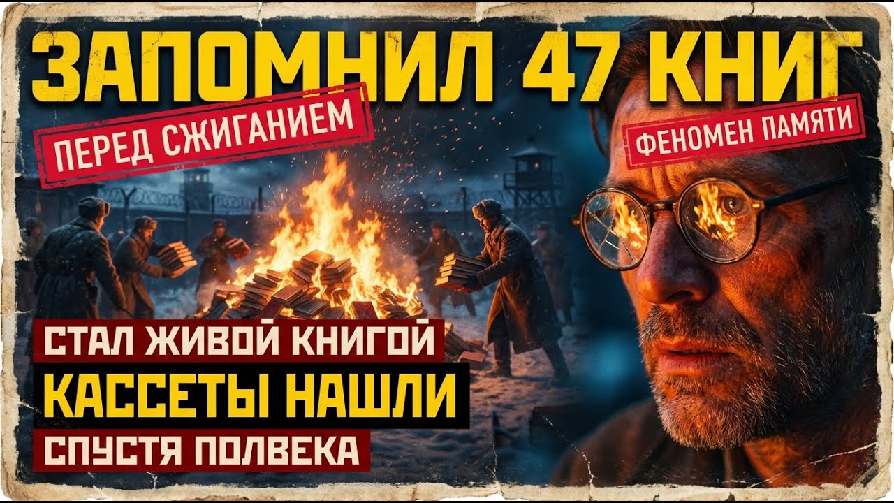 «ЖИВАЯ БИБЛИОТЕКА» ГУЛАГА — Спас сожженные книги своей памятью. Кассеты нашли спустя 50 лет