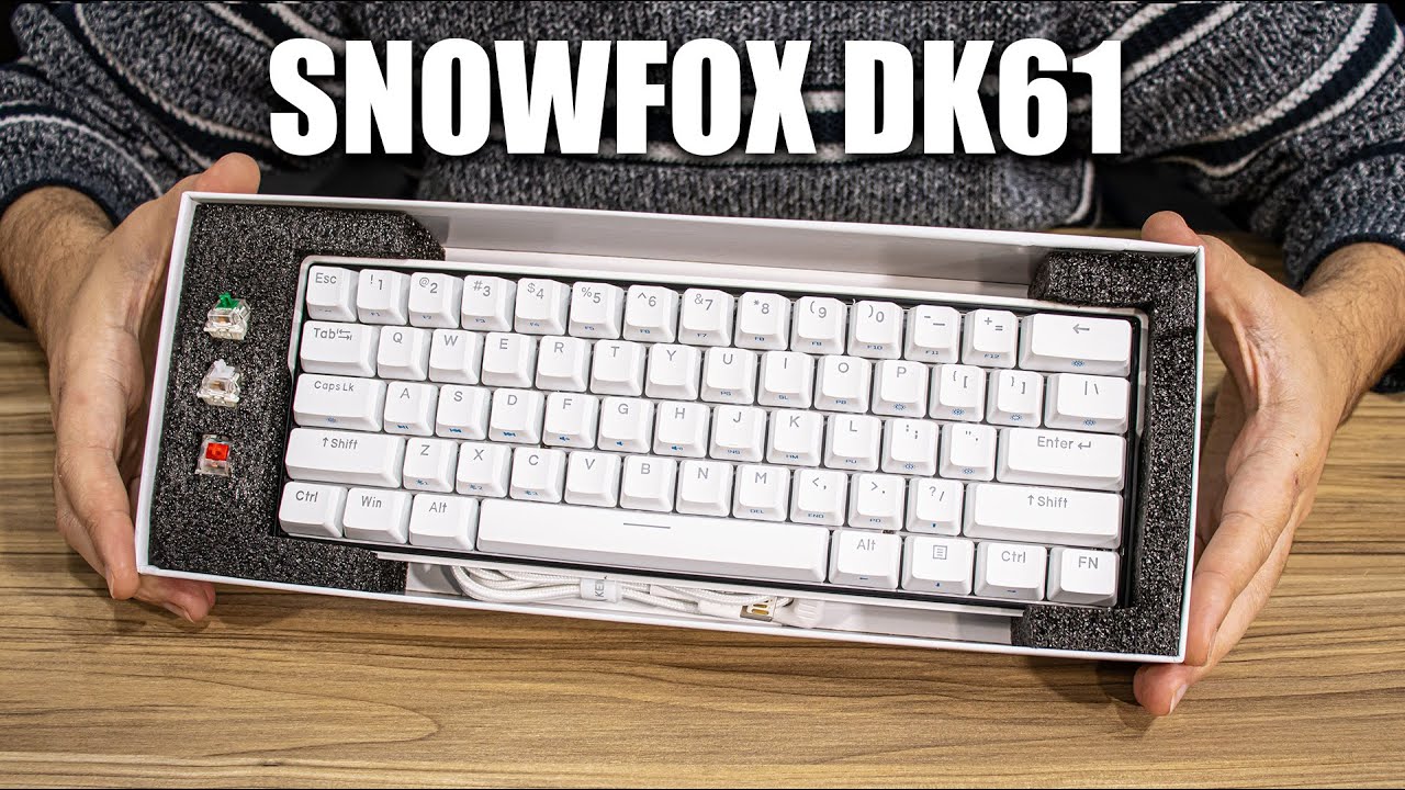O MELHOR TECLADO MECÂNICO SEM FIO QUE TIVE, SNOWFOX DK61