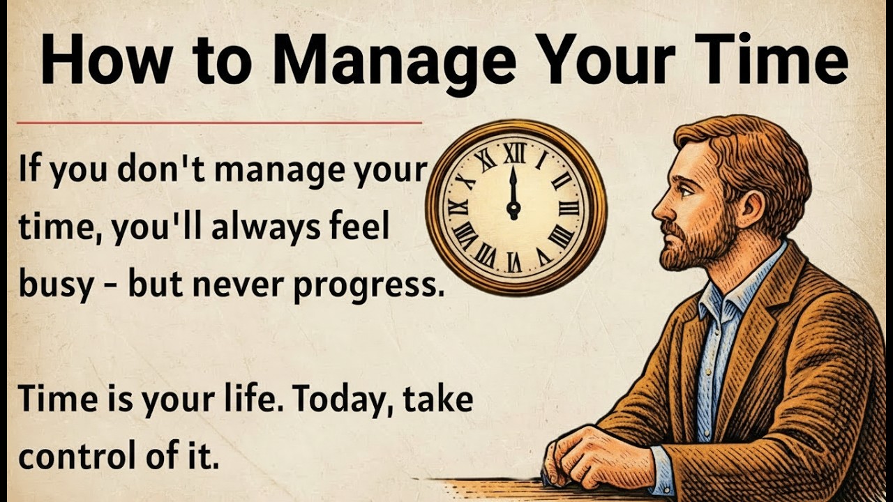 10 Powerful Time Management Tips to Transform Your Day & Learn English 🔥 ✅