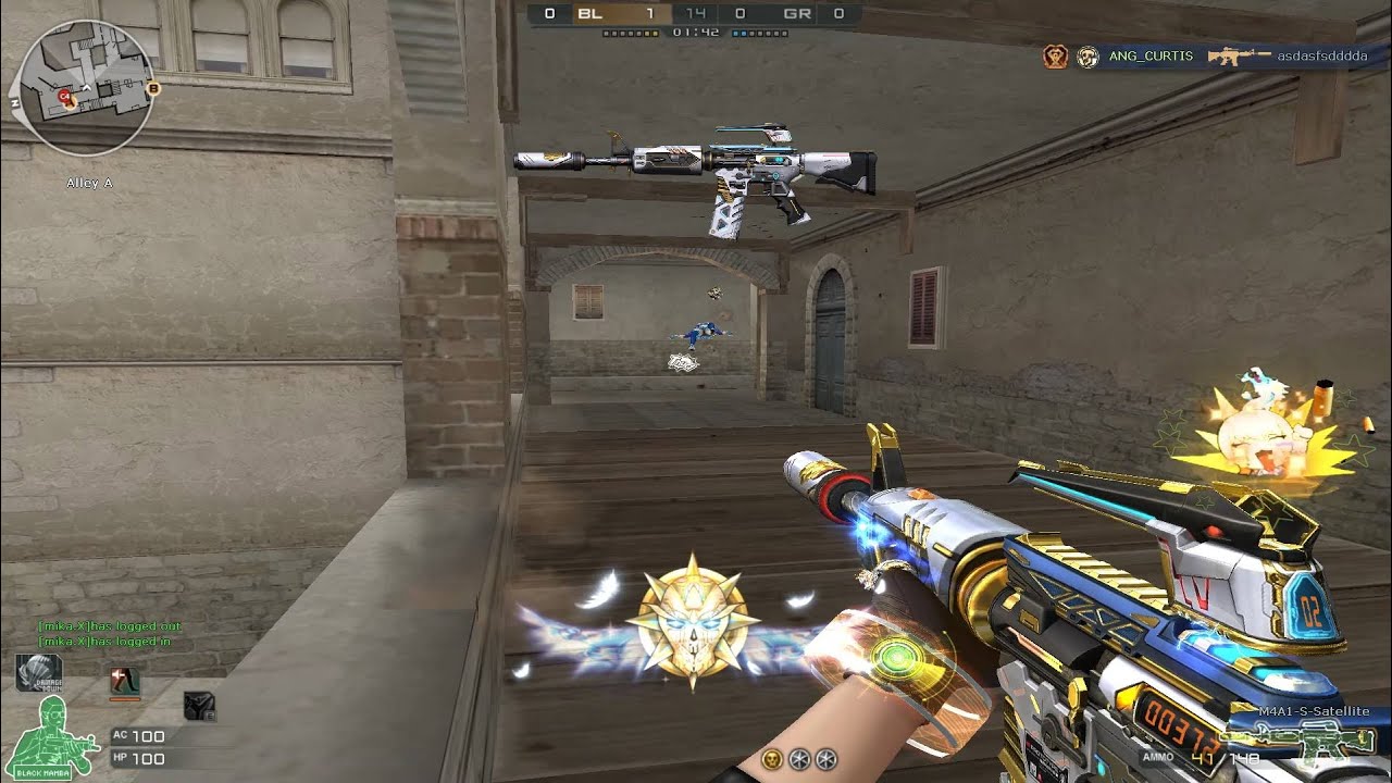 M4a1 Satellite from Lapis, Black Widow DM | Crossfire Philippines Gameplay