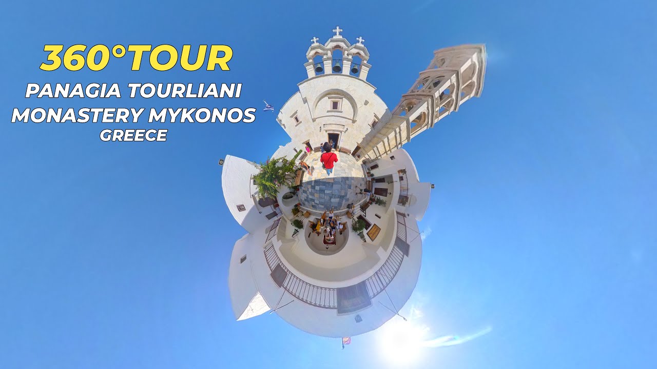360&deg; Tour - Monastery of Tourliani - Mykonos - Greece | &lrm;@insta360  &lrm;@Insta360_Tutorials