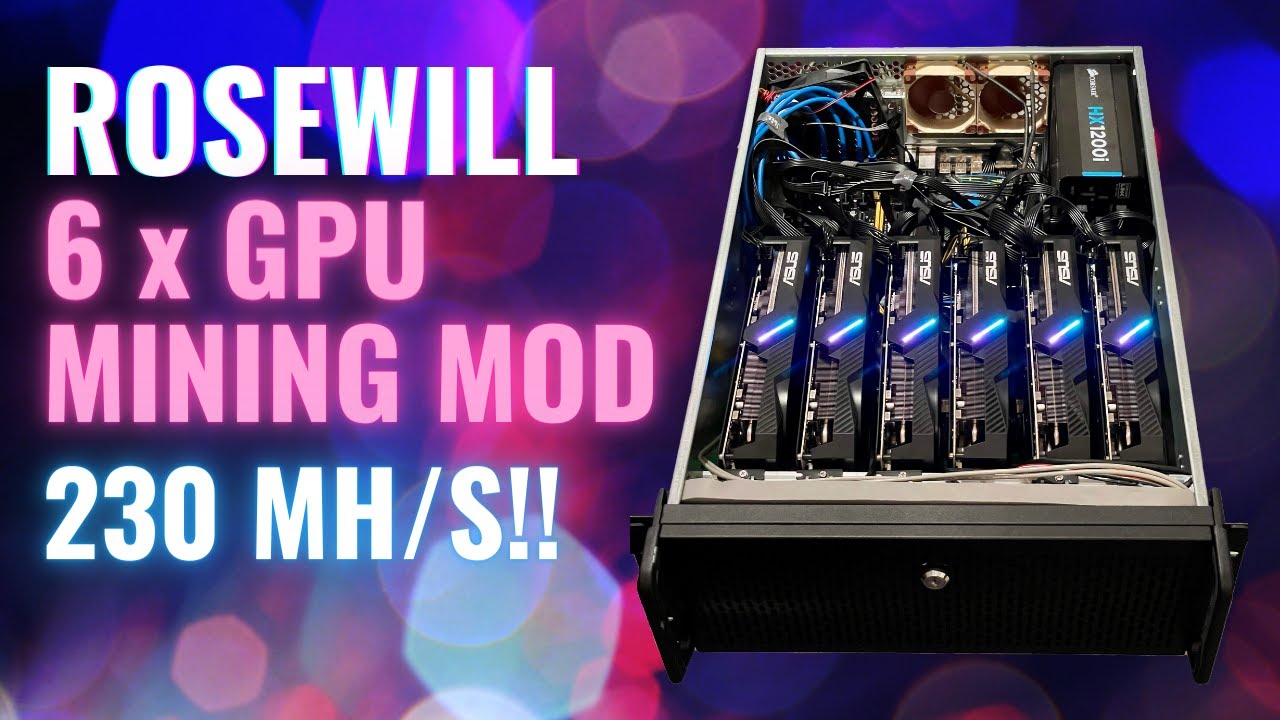 Server Case Modification for GPU Mining Rig. (Rosewill RSV-L4500 4U)