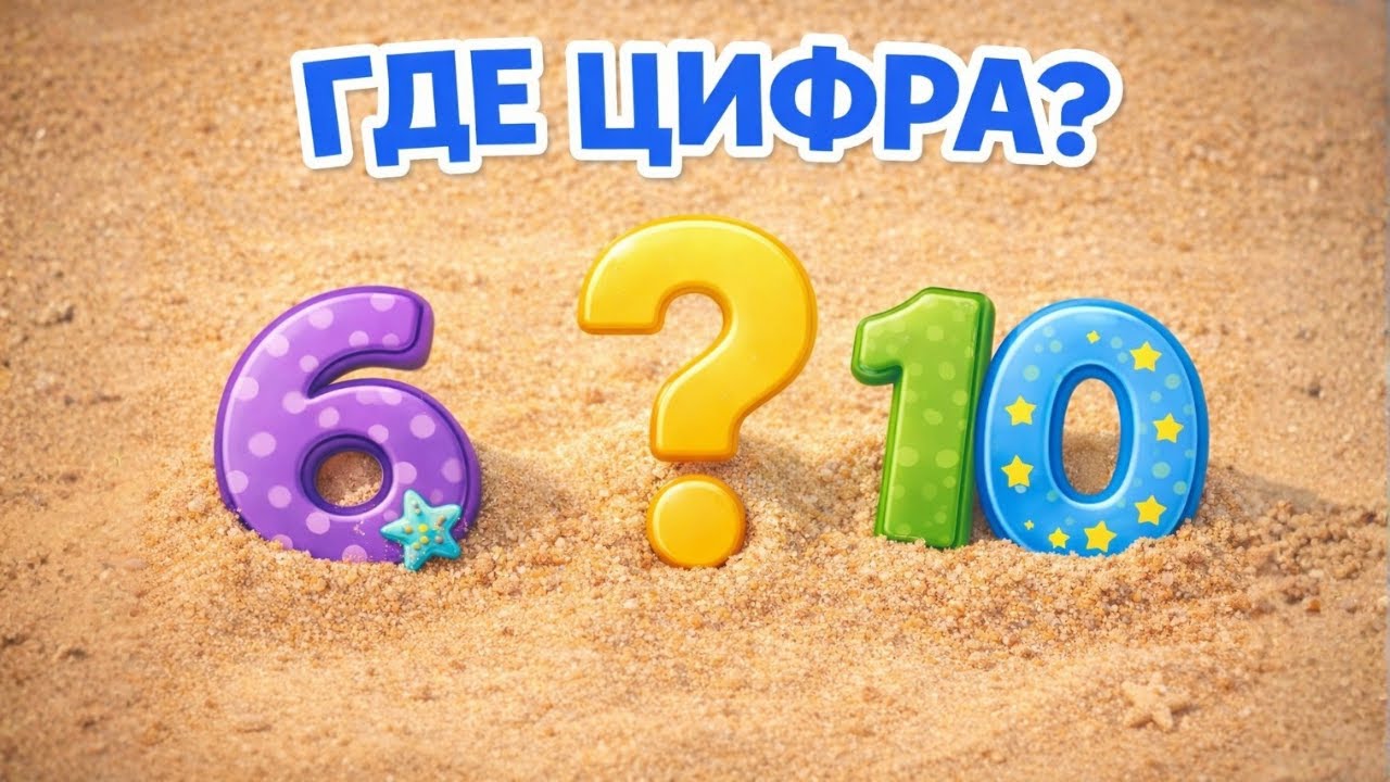 Где спряталась цифра? 6–10 ❓ Играем и учимся считать