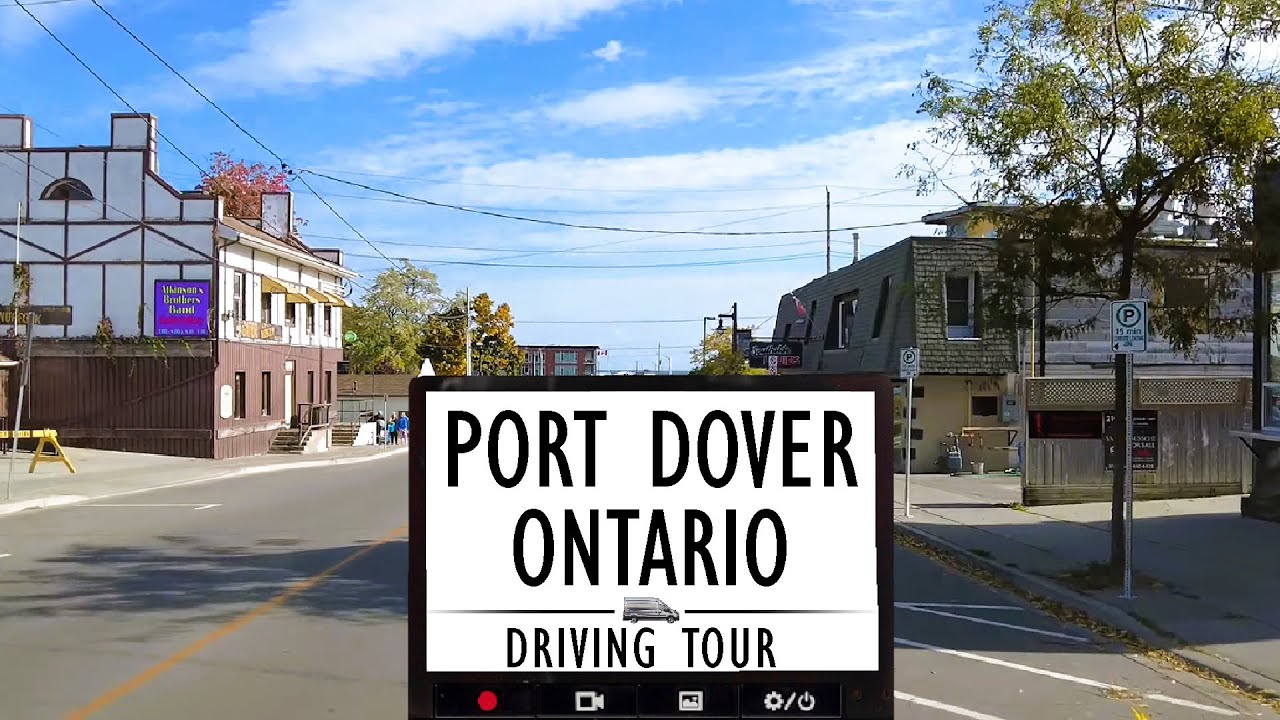 🚗 Relaxing 4K Drive Through Port Dover, Ontario! 🌊 Discover Scenic Lakeside Views  🛤️