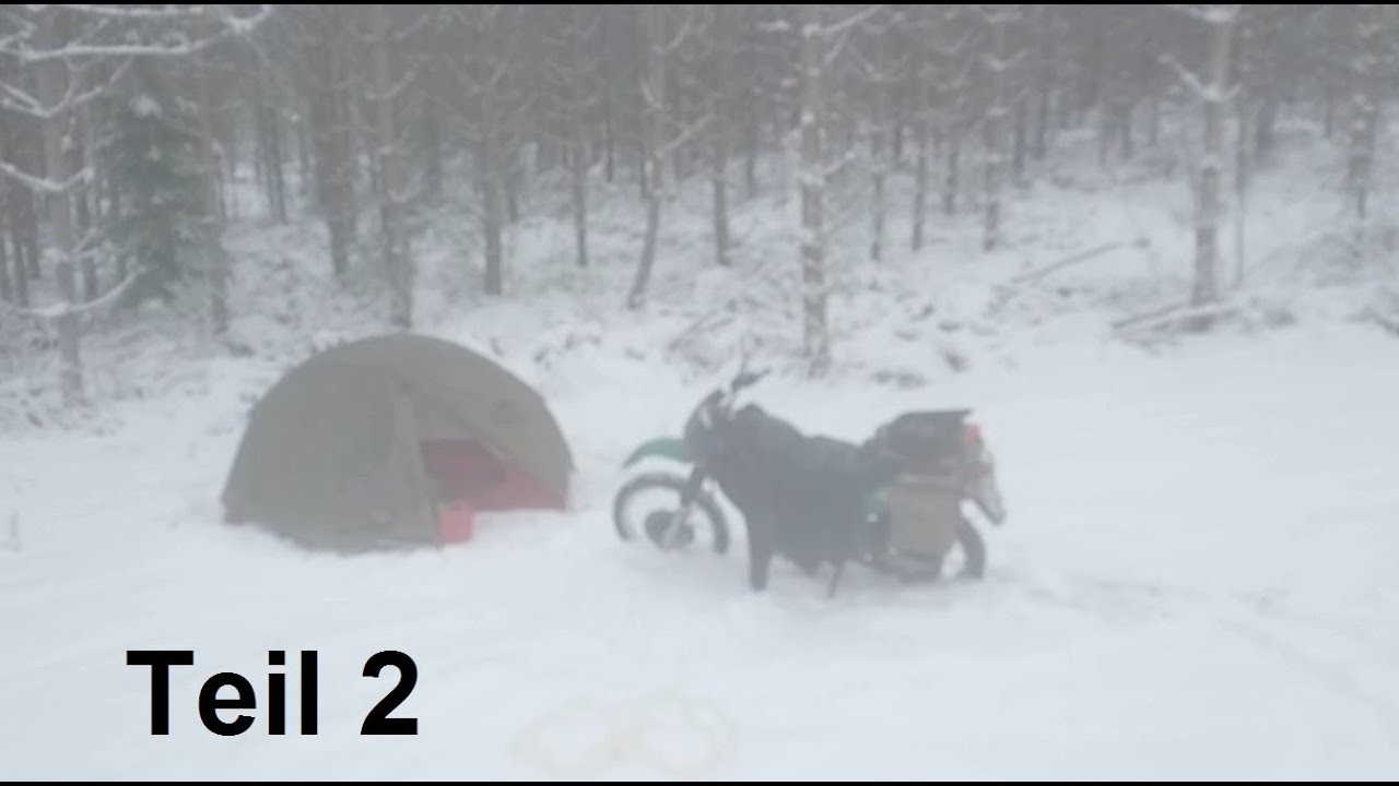 Schweden mit dem Motorrad - Im Winter! | Teil 2 - Die Kälte