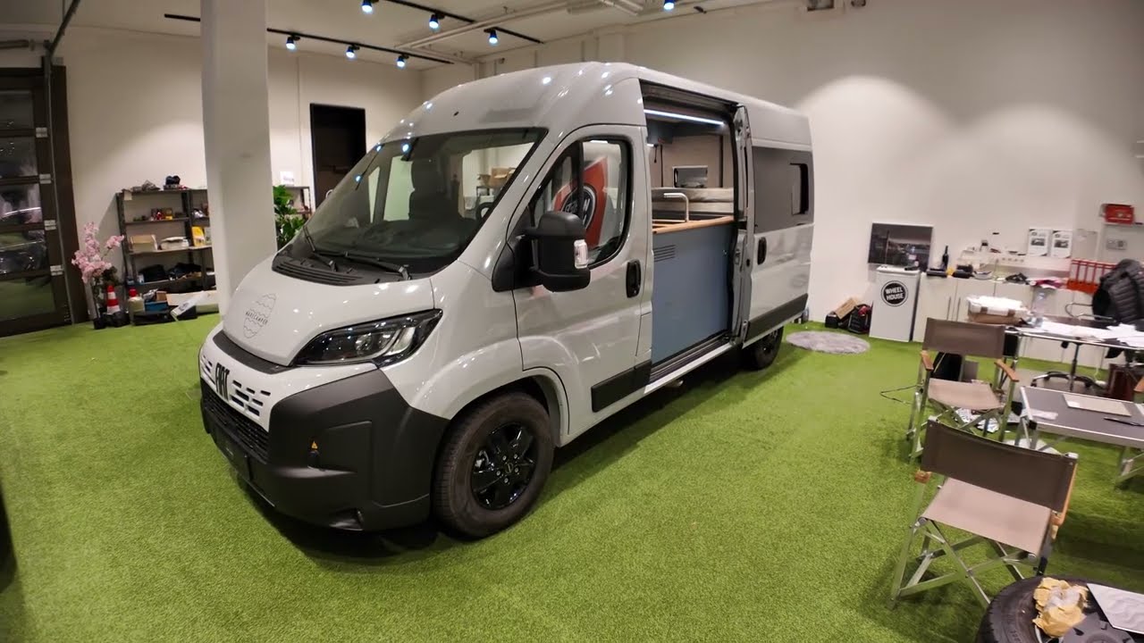 Marecamper ohne Bad - Das Original Ducato 540/600 Basis mit 2 Schiebet&uuml;ren und riesigem Bett