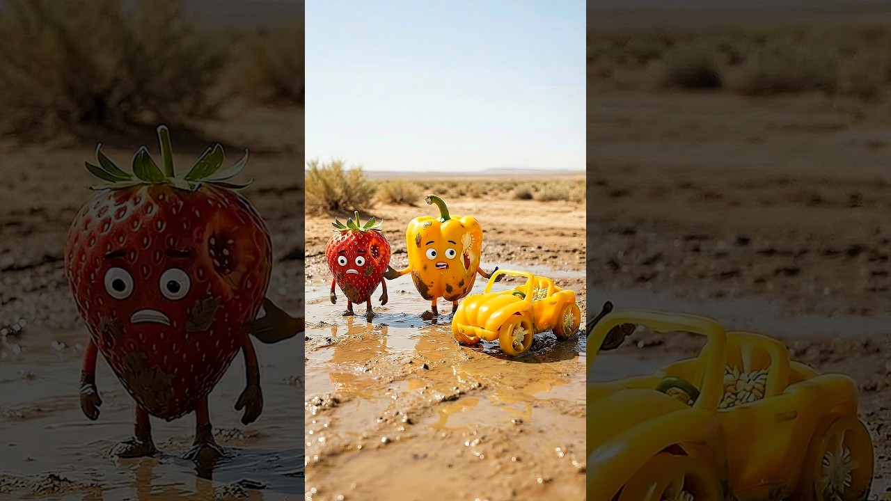 Aalu Shimla Aur Strawberry Ki Car || #funny #cartoon #animation #shorts