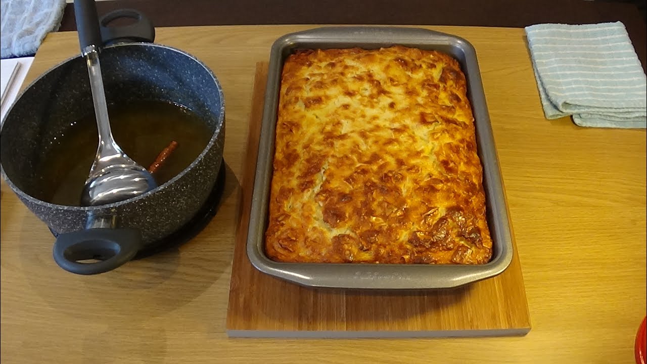 Orange Phyllo Cake with Syrup (Portokalopita)