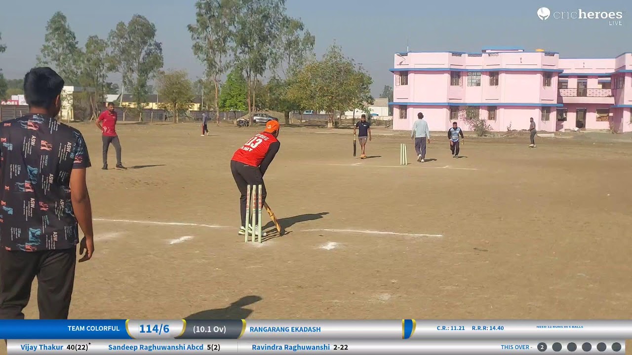 RangaRang Ekadash vs Team Colorful live cricket match | RangPanchmi Trophy live - Model Cricket Gro