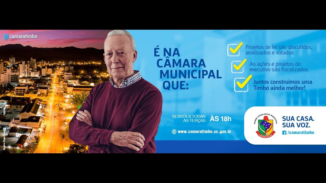 Sess&atilde;o da C&acirc;mara de Vereadores de Timb&oacute;