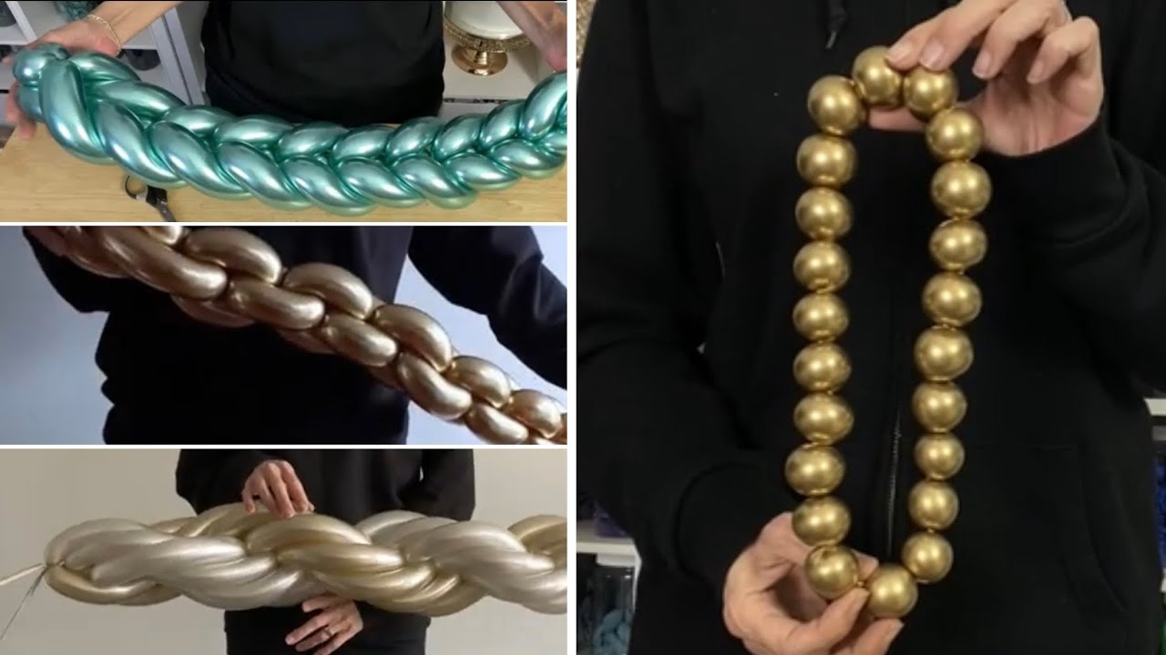 How To Make Leaves Chains Pearls Braid Balloons