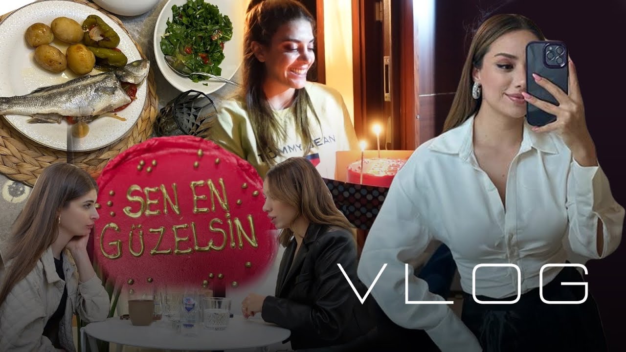 BUSE’NİN DOĞUM GÜNÜNÜ KUTLUYORUZ🎂 Tereyağlı Fırında Levrek Tarifi,Arkadaşımla Buluştuk,Vlog