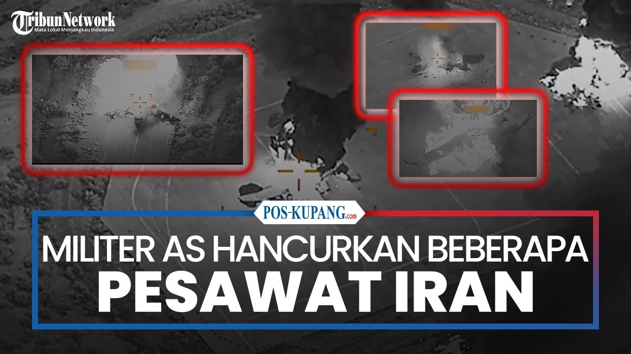 Komando Pusat AS Rilis Video Penghancuran Pesawat Iran Oleh Militer AS
