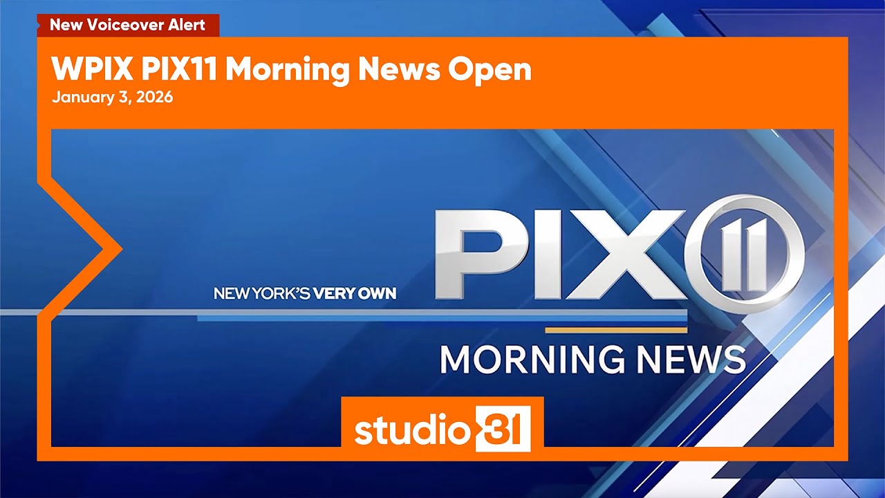 WPIX PIX11 Morning News Open, 1/3/2026 (New Voiceover)
