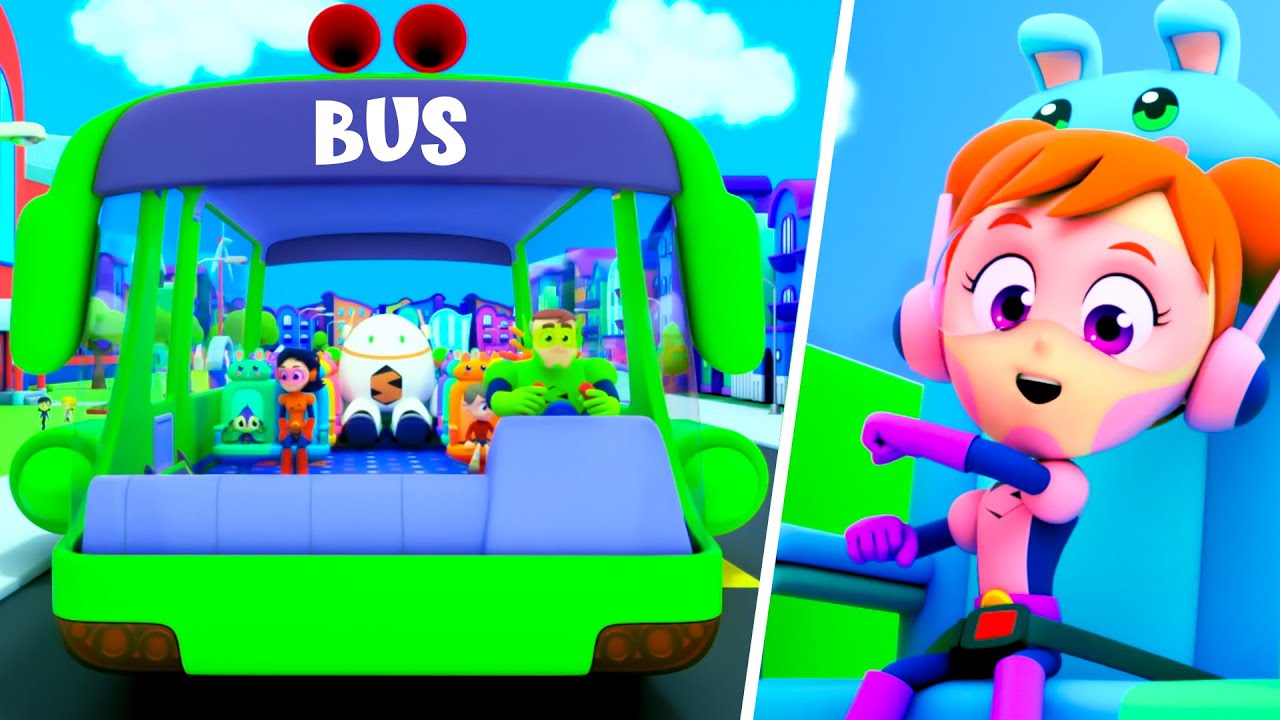 Wheels On The Bus + More Nursery Rhymes & Kids Learning VIdeos