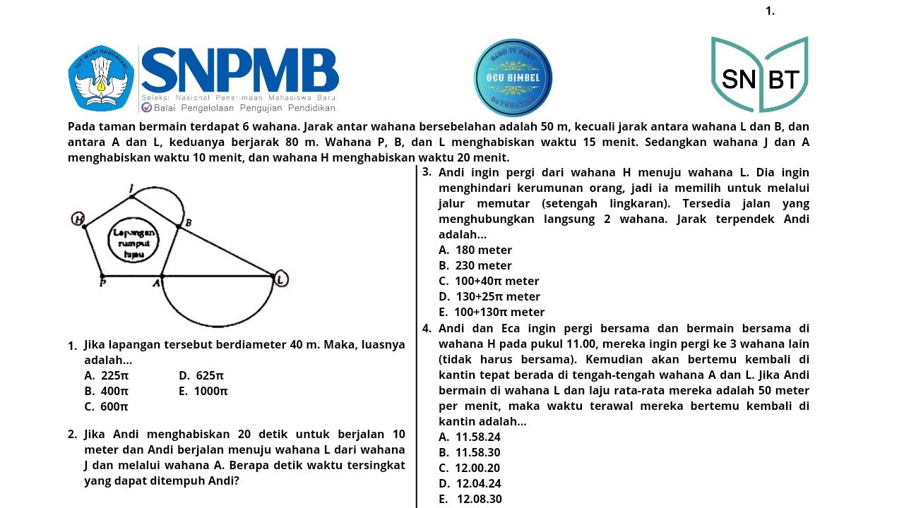 FR Soal Asli PM SNBT 2024 (Jalur Melingkar Wahana) Gel. 1, Day. 4