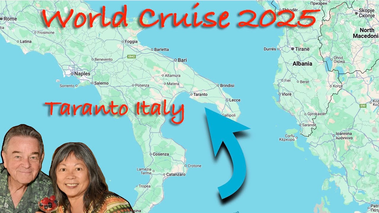 World Cruise Continues in Taranto Italy