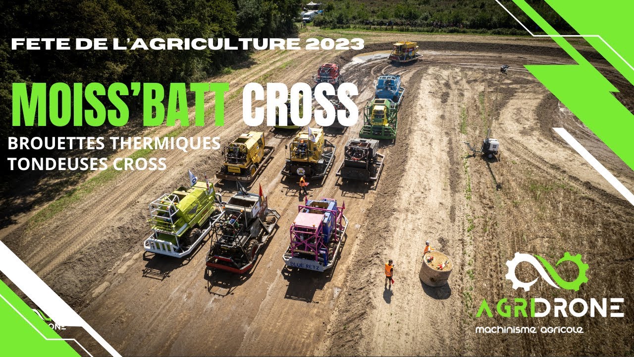 MOISS BATT'CROSS, TONDEUSES CROSS & BROUETTES THERMIQUES 4K | Fête de l'agriculture 44 2023