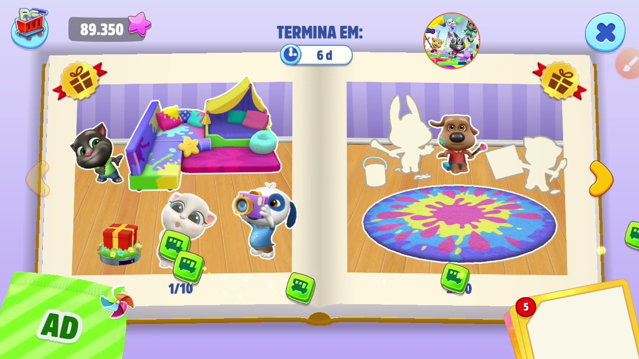 Meu Talking Tom: Amigos #4 chegou livro do girador álbuns de figurinhas!!🤩🤩